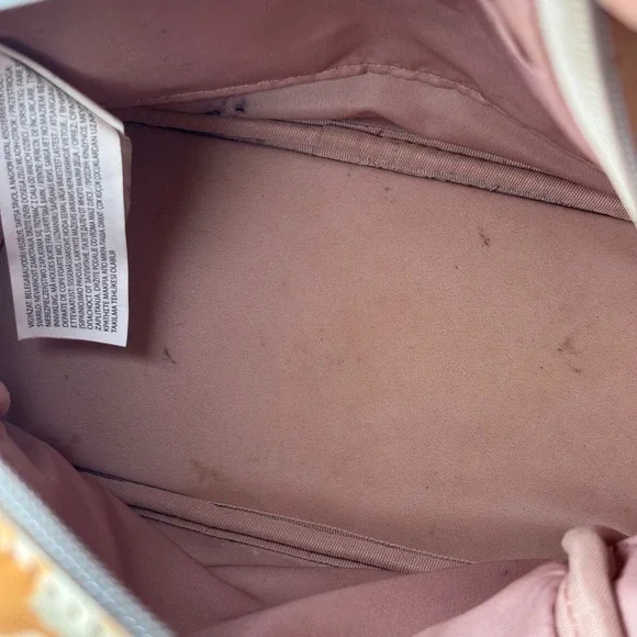 Loungefly Pokemon Eevee Mini Backpack Cream Floral Allover Print Bag FLAW - Picture 10 of 13